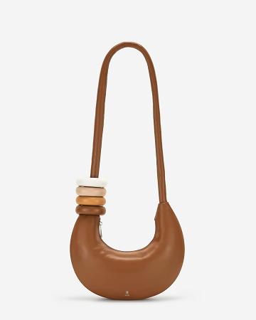 Crossbody Kabelky JW PEI Abacus Women Hnědé | CZ1002JJ