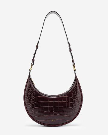 Crossbody Kabelky JW PEI Carly Saddle Women Hnědé | CZ1008VD