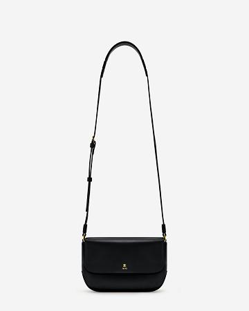 Crossbody Kabelky JW PEI Debby Flap Women Černé | CZ1012QZ