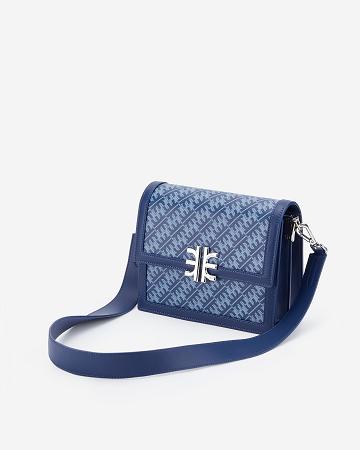 Crossbody Kabelky JW PEI FEI Mini Flap Women Tmavě Blankyt | CZ1024DN