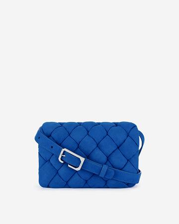 Crossbody Kabelky JW PEI Maze Faux Semišové Women Blankyt | CZ1038QZ