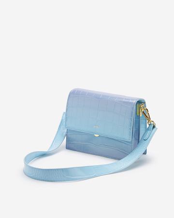 Crossbody Kabelky JW PEI Mini Flap Women Blankyt Fialové | CZ1056LH