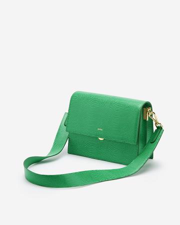 Crossbody Kabelky JW PEI Mini Flap Women Zelene | CZ1062NB