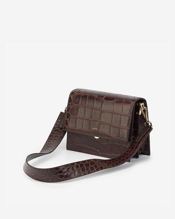 Crossbody Kabelky JW PEI Mini Flap Women Hnědé | CZ1066EX