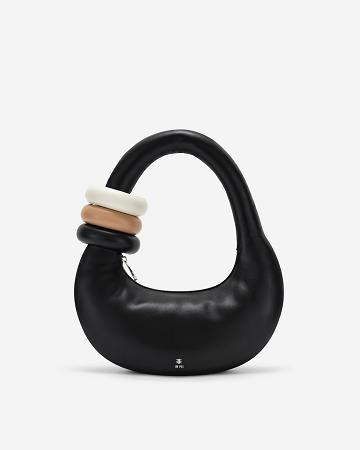 Kabelky Přes Rameno JW PEI Abacus Women Černé | CZ1217BC