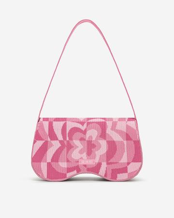 Kabelky Přes Rameno JW PEI Becci Pletené Women Růžové | CZ1230AP