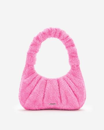 Kabelky Přes Rameno JW PEI Gabbi Terry Ruched Hobo Women Růžové | CZ1302TV