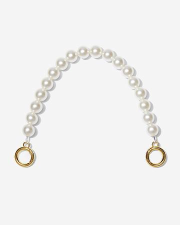 Řetízkový Popruh JW PEI Anna Medium Faux Pearl Women Bílé | CZ1371CE