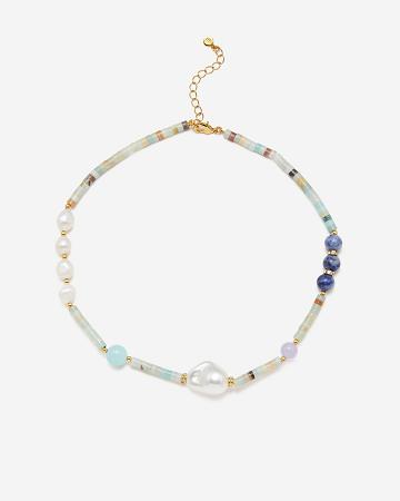 Šperky JW PEI Amazonite Multi Beaded Necklace Women Viacfarebný | CZ1401MA