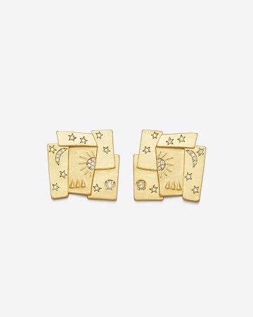 Šperky JW PEI Cosmos Combination Earrings Women Zlaté | CZ1407YU