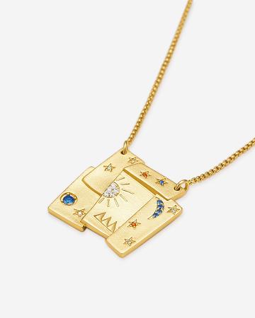 Šperky JW PEI Cosmos Combination Necklace Women Zlaté Viacfarebný | CZ1409IS