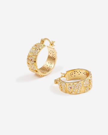 Šperky JW PEI Elephant Earrings Women Zlaté | CZ1425BC