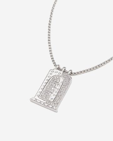 Šperky JW PEI Roman Small Arch Pendant Necklace Women Stříbrné | CZ1467FM
